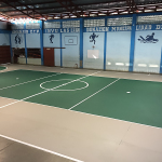 New gym floor Colegio Invu